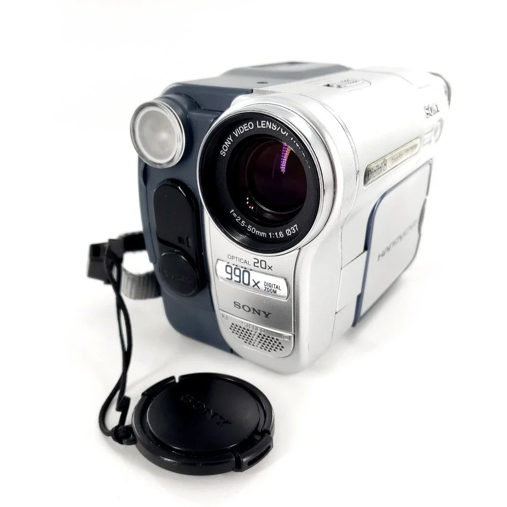 Sony Handycam DCR-TRV460 Digital8 Hi8 Camcorder Silver w/ Battery Charger Tested